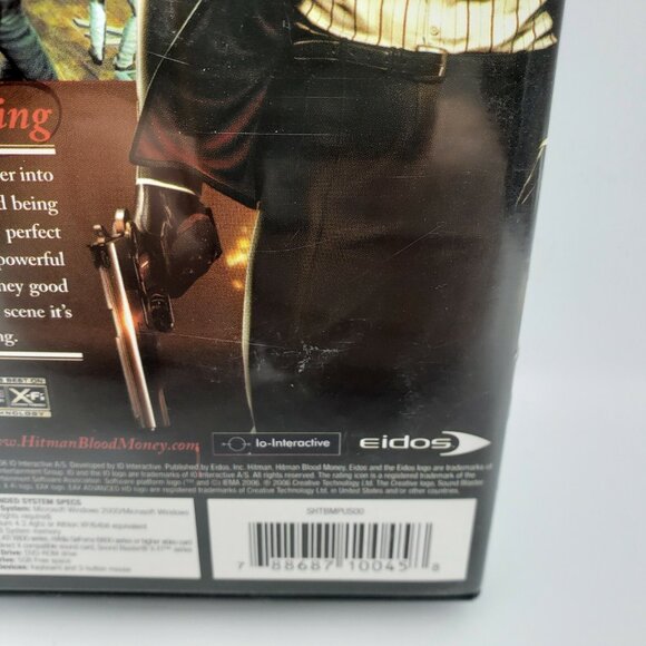Hitman Blood Money Windows PC Game DVD-ROM 2006 Disc with Manual and Case - Picture 4 of 9